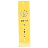 Award Ribbons Third Place-Yellow (Pack of 50)