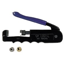 New Icm Cable Pro Linear Compliant Compression Tool Commercial Gold F Type Connectors Two Adapters