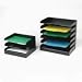 4 Tier Desk Tray/Sorter, Steel, Legal Size, Black (BDY4144)