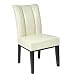 Metro Pleated Back Parson Leather Dining Chair