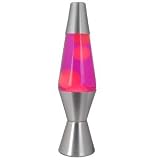 Lava Lite 10" Lava Lamp - White/Pink/Silver