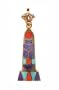 18K Egyptian Jewelry Pendants - King Tut Name inside Obelisk with Stones