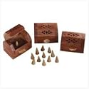 Shesham Wood Incense Box - 6 Pack