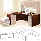 10500 Series Return Shell for Desk Shell, Bourbon Cherry, 48wx24dx29-1/2h (HON10561HH)