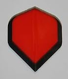 3 sets RED/BLACK Standard flights, Amerithon, Made in the USA