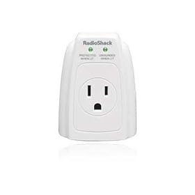 Single-Outlet Surge Protector with Phone Line Protection by Radio Shack