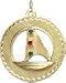 Sailboat on Open Disc, 14K Gold Charm