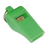 Olympia Plastic Whistle (Green) - Quantity of 60