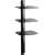 OmniMount TRIA Adjustable 3-Shelf Wall Component System with Cable Management