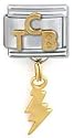 Clearly Charming Elvis Presley Collection Elvis Favorite Saying TCB Dangle Italian Charm