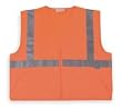 Condor 1YAG8 Safety Vest, Class 2, XXXL, Zipper, Orange