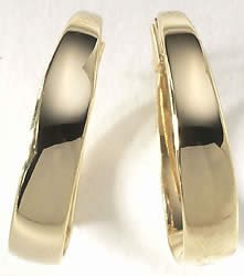 Monet Band Hoop Earrings 14KT GOLD