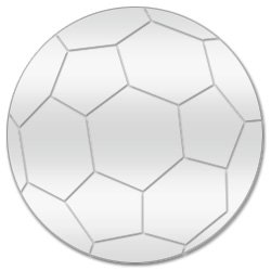 Etched Acrylic Football Mirror