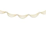 14K Gold Wave Necklace