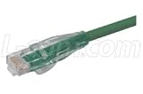 Premium Molded Cross-Over Category 5E RJ45 Network Patch Cables Color Green 10.0 FEET