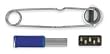 Industrial Grade 2CYX7 Single Flint Lighter, w/Flint and Cleaner