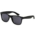 Occhiali da sole modello Wayfarer Vintage 1980 Unisex - Taglia Small - Montatura e lenti color nero. Completi di sacchetto protettivo, panno pulisci occhiali e cordicelle.
