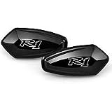 00-06 YAMAHA YZF-R1: CIRCUIT 1 MIRROR PLATES R1 (BLACK) by Circuit 1