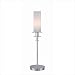 Torch Table Lamp in Chrome and Frost