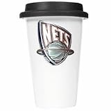New Jersey Nets - NBA 12oz Double Wall Tumbler with Silicone Lid