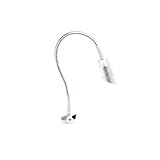 Designers Edge L856 Aluminum Weatherproof Flexible BBQ and Work Bench Light, Chrome Brushed Finish, Halogen