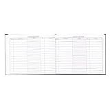 Wilson Jones Visitors' Register Book, 1,500 entry capacity, Leather Binding (WS490A)