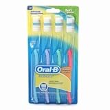 Oral-B Indicator Toothbrushes, Soft Bristles 4 Pack (Pack of 3)