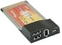 Inline PCMCIA USB 2.0 FireWire IEEE-1394a 32bit Cardbus Combo Karte, mit Ulead VideoStudio 7.0 SE Basic