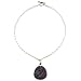 Sterling Silver Ruby & Etched Agate Necklace