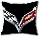 Custom Chevrolet Corvette Logo Zippered Rectangle Pillow Cases 18x18 inch (two side printed) Best Christmas Gift