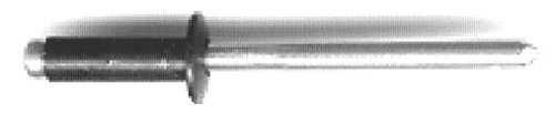 3/16 Black Dome Rivet , Grip Range: 1/4-3/8 (Qty: 25) Gripper Box # 2924T