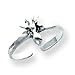 Sterling Silver Antiqued Spider Toe Ring