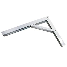 Knape and Vogt Folding L-Bracket 16x10-1 2 White by Knape & Vogt