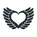 Tribal Heart Glow-N-Dark Temporary Tattoo 3x3