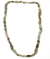 Rutile Necklace Gemstone Healing Bead Jewelry 16 inches