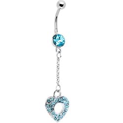 Dangling Turquoise Belly Button Ring