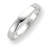 Sterling Silver 3mm Comfort Fit Flat Band