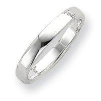 Sterling Silver 3mm Comfort Fit Flat Band