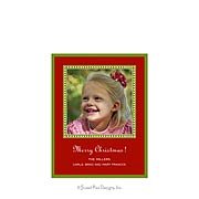 Red and Green Photo Card Holiday Digital Photo Cards
