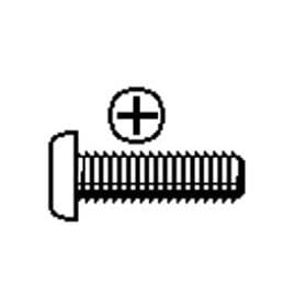 M4 X 12 PAN M/S - PHIL Box Qty. / 100