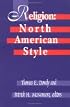 Religion: North American Style