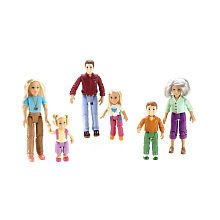 Fisher Price Loving Family Figures:Grandma, Brother, Mom, Dad, Toddler & Sister
