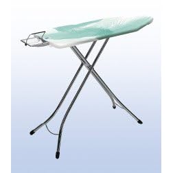 Brabantia Steam Ironing Table w/ Steam Iron Rest, Swan/Ivory