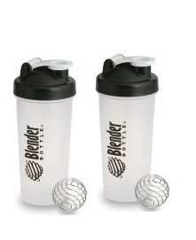 Black Blender Bottle  Shaker Ball 28 oz, Pack 