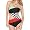 Volcom Juniors Be Bold One Piece Swimwear, Multi, Small