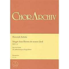 Singet dem Herrn ein neues Lied SWV 35, Singpartitur