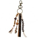 Nici Brown Leopard Snap Hook Keyring