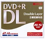 RICOH DRDD-24XCW5 2.4倍速 DVD+R DL(2層式)メディア 5枚パック データ用の画像