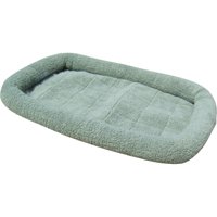 FurHaven Sage Colored Lambswool Fleece Bolster Dog Bed