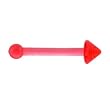 18 Gauge Red Cone Flexible Nose Bone
